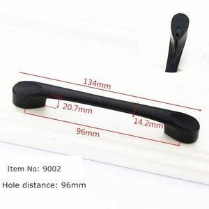 Modern Cabinet Handles Solid Aluminum Alloy Door Knobs And Handles Kitchen Cupboard Pulls Drawer Knobs Furniture Handle Hardware Black Cabinet Cupboard Drawer Door Handle Drawer Dresser Pulls for Furniture Kitchen Cabinet Cupboard Hardware