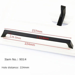 Modern Cabinet Handles Solid Aluminum Alloy Door Knobs And Handles Kitchen Cupboard Pulls Drawer Knobs Furniture Handle Hardware Black Cabinet Cupboard Drawer Door Handle Drawer Dresser Pulls for Furniture Kitchen Cabinet Cupboard Hardware