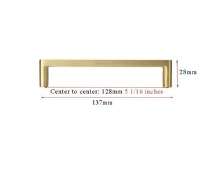 Modern Gold Knob Pure Copper Kitchen Cabinet Handles Cupboard Door Pulls Drawer Knobs Brass Furniture Handle Hardware Drawer Pulls Cupboard Knob For Kitchen Furniture Hardware