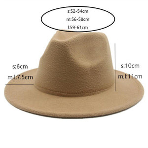 Modern Hats For Women Fedoras Winter Women Hats Simple Classic Hat Wedding Lady Retro Wide Brim Floppy Hat Men Fedora Hat Fashionable Classic Wide Brim Hat For Summer Dress Hats