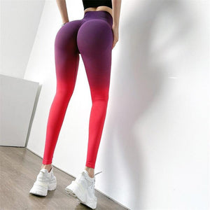 Modern Lift Skinny Sports Leggings Tight Pants Women Push Up Sport Fitness Clothings Jogging High Waist Leggings Gym Workout Bodybuilding Running Leggings Bright Colors Pants