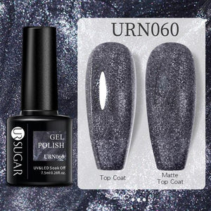 Modern Luxury Autumn Winter Womens Gel Polish Glossy Matte Diamond Effect Long Lasting Nail Art Sequins Design
