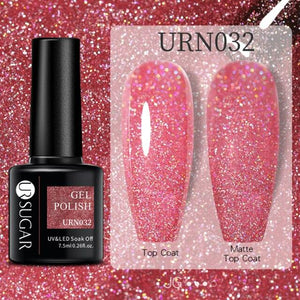 Modern Luxury Autumn Winter Womens Gel Polish Glossy Matte Diamond Effect Long Lasting Nail Art Sequins Design