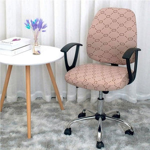Modern Office Boss Chair Cover Spandex Computer Gamer Swivel Chair Covers Washable Armchair Slipcover For Net Bar Computer Stretch Chair Covers Spandex Office Computer Chair Cover Removable Washable Rotate Swivel Chair Protective Covers