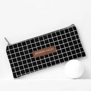 Modern Student Pencil Case Minimalist Simple Pen Bags Durable Zipper Pencil Cases For Office