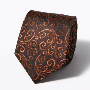 Modern Style Black Brown Wedding Neck Ties For Men Stylish Stripe Design Wedding And Casual Suit Neckties For Men
