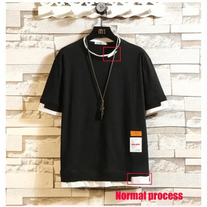 Modern Summer Short Sleeves New Fashion White T-shirt Streetwear One Piece Cool Hip Hop Rock Punk Men Top Tees T-shirt Clothes Men's Green Top Half Sleeve T-Shirt Men's Summer Short Sleeve Loose Casual Clothes