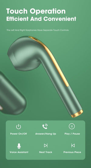 Modern White Wireless Bluetooth Headphones Waterproof HIFI-Sound Music Earphones For Outdoor Sport Workout Headset Sports Headphones Wireless Wearable Music Player Built-in Sweatproof Headphones With Charging Case Bluetooth 5.0