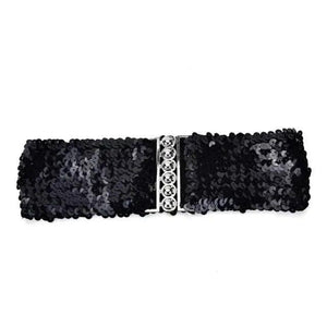 Modern Wide Fabric Strap Silver Metal Buckle Belts For Women Trendy Fashion Stretchable Classic Belts