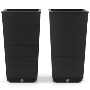 Modern Flower Planter for Front Porch and Lobby-Black