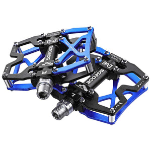 Mountain Bike 1 Pair Pedals Aluminum Alloy Cycling Bicycle Ultralight Wide Platform Anti-slip Pedal Bike Pedals Metal Bicycle Pedals Sealed Bearing Aluminum Alloy Mountain Bike Pedals Flat