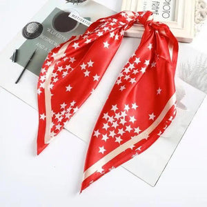 Multi-Functional Square Silk Scarf 60*60cm Headband Hairbands Hair Hoop Accessories For Women,Girl,Lady Head Neck Satin Scarf Handkerchief