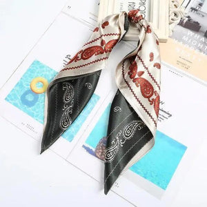 Multi-Functional Square Silk Scarf 60*60cm Headband Hairbands Hair Hoop Accessories For Women,Girl,Lady Head Neck Satin Scarf Handkerchief