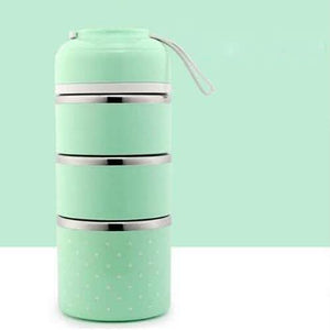Multilayer Cute Thermal Lunch Box Stainless Steel Food Container