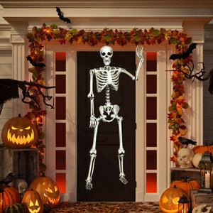5.4 Feet Halloween Skeleton Life Size Realistic Full Body Hanging