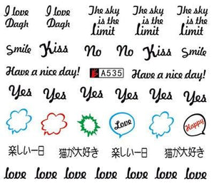 Nail Art Water Transfer Stickers Anime Mouse Animal Kid slider adhesive Watermark Decals Women Beauty Wedding Nails  Decal Self-Adhesive 3D Wave Design Decoration for Women Girls Art Stickers Decal Decoration Metallic Curve Strip Line Nail