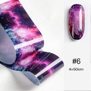 Nail Foils Marble Flower Series Iridescent Nail Art Transfer Sticker Paper Slider Nail Water Decal Design Manicures Decorations  Art Manicures Decoration New Gold Nail Transfer Foils for Nail Arts Nails Supply Holographic Effect Nail Art Foil Stickers Hol