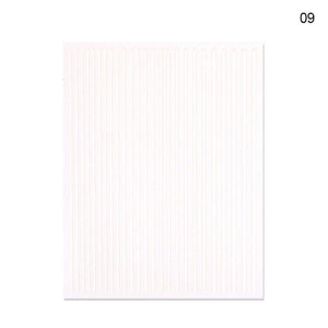 Nail Strip Stickers Black Gold Rose Gold Silver Metal Strip Tape Nail Art Adhesive Foil Tips Nail Sticker Decals Metallic Curve Strip Line Nail Decal Self-Adhesive 3D Wave Design Decoration for Women Girls Tape Nail Art Stickers Decal Decoration
