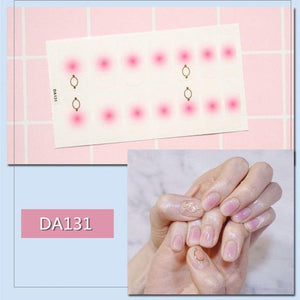 Nail Wraps Polish Decals Strips Golden Glitter 3D Adhesive Full Nail Art Stickers Manicure Kits Women Nail Decorations Accessories Metal Curve Stripe Lines Design Letter Nail Sticker Adhesive Decoration Template Nail Tool Decorations