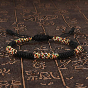 National Style Lucky Red String Bracelet Handmade Braided Knot Charm Bracelets For Women Men Red Bracelet Protection Red Cord Bracelet Adjustable Braided Knot Bracelet