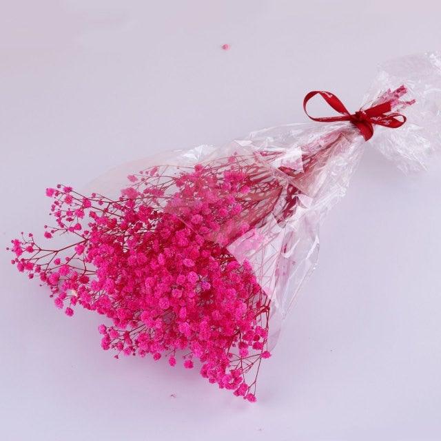 Natural Gypsophila Dried Flowers Mini Babysbreath Flower Preserve Floral  Decor Bouquet Wedding Party Home Backdrop Decor 12cm