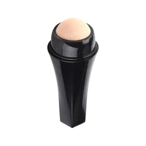 Natural Reusable Oil Resistant Facial Tool Roller Oil Control Rolling Stone Women Makeup Face Skin Care Tool Facial Cleaning Oil Absorption Roller On Ball Suitable for Traveling At Home Or Going Conduct For Facial Massage