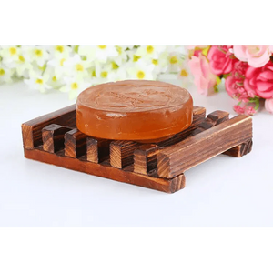 Natural Wooden Soap Dish Wood Soap Tray Holder Storage Soap Rack Plate Box Container For Bath Shower Plate Bathroom Wooden Soap Dish Soap Saver Holder Soap Tray for Bathroom Shower Rectangular Sink Drainer Hand Craft for Soap Sponges And More
