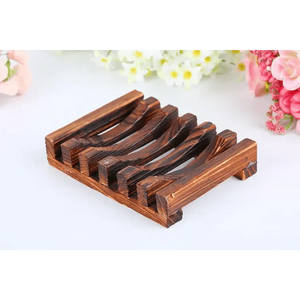 Natural Wooden Soap Dish Wood Soap Tray Holder Storage Soap Rack Plate Box Container For Bath Shower Plate Bathroom Wooden Soap Dish Soap Saver Holder Soap Tray for Bathroom Shower Rectangular Sink Drainer Hand Craft for Soap Sponges And More