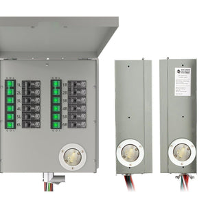 12-Circuit 120/240V 30A Non-Automatic Transfer Switch