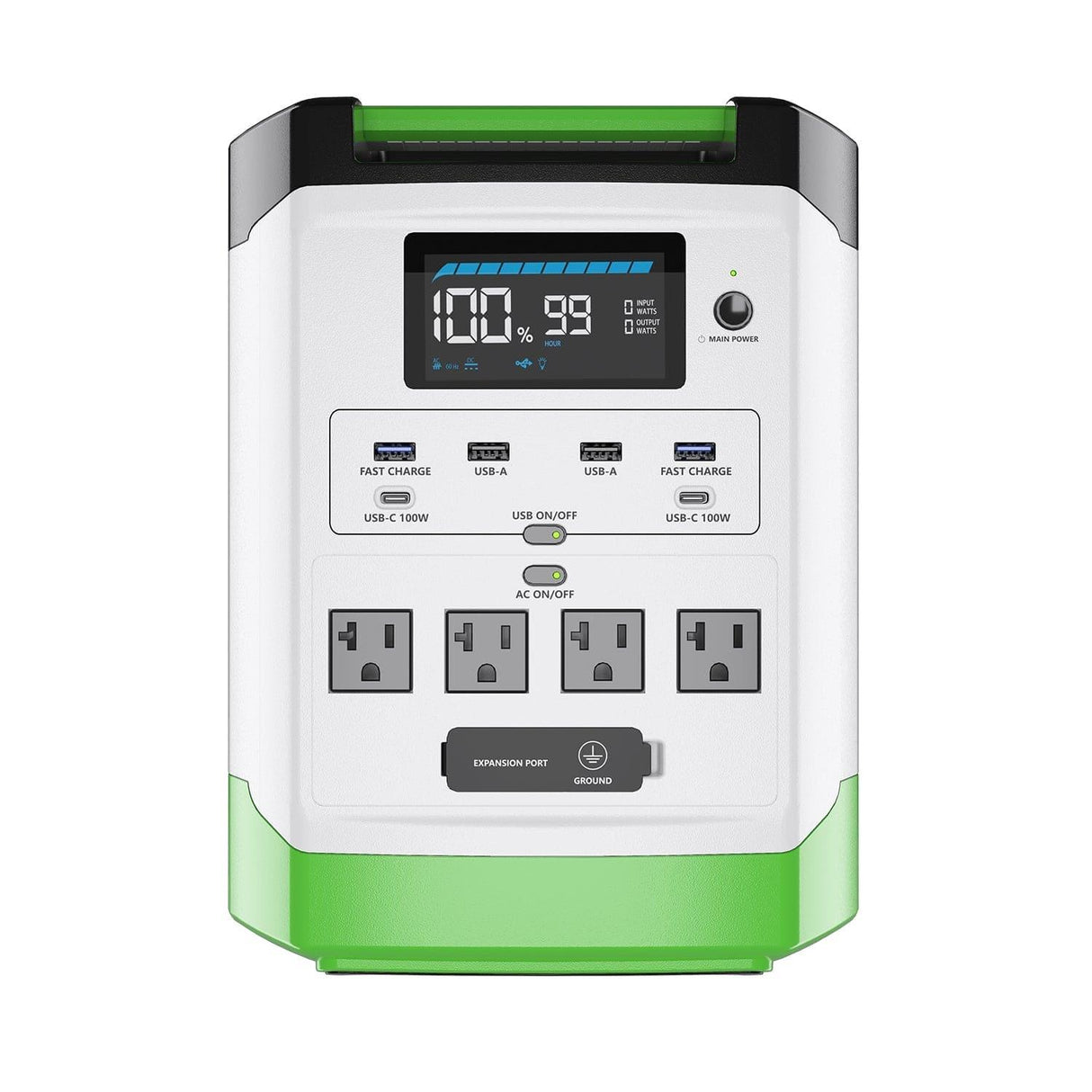 High Capacity Lithium 1800 Solar Generator and Transfer Switch
