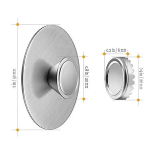 New 1PC Magnetic Soap Holder Tool Free Rustproof Sponge Holder Dish Holder Soap Dish For Bathroom Lavatory Home Soap Dish Suction Strongly Magnetic soap Holder Rustproof Stainless Soap Holder for Bathroom and Kitchen