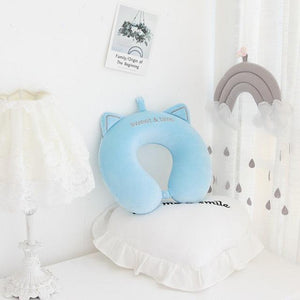 New Animal Memory Cotton U-shaped Pillow Car Neck Pillow Noon Rest Pillow Plane Travel PillowKids Neck  Travel Pillows Cute U-Shaped Animal Pillow for Cars Planes Boys Girls Child Gift Ideas