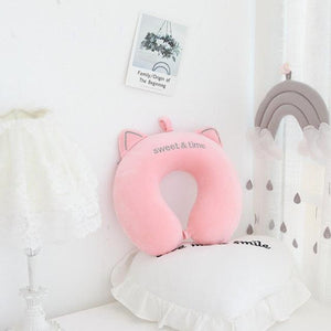 New Animal Memory Cotton U-shaped Pillow Car Neck Pillow Noon Rest Pillow Plane Travel PillowKids Neck  Travel Pillows Cute U-Shaped Animal Pillow for Cars Planes Boys Girls Child Gift Ideas