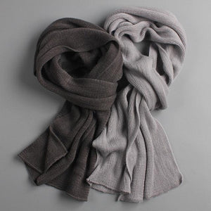 NEW Arrived Men's Fashion Winter Soft Long Thick Warm Scarf Lightweight Knit Spring Unisex Soft Scarves Size Elegant Male Cashmere Neckerchief Warmer Scarves For Men Women