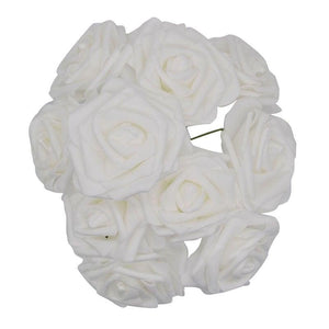New Artificial 10/20/30 Heads 8cm PE Foam Rose Flowers Bride Bouquet Flower For Wedding Party Decorative Scrapbooking Flower Silk Roses for Wedding Centerpieces Bridal Show Bouquets Party Home Flowers Decoration