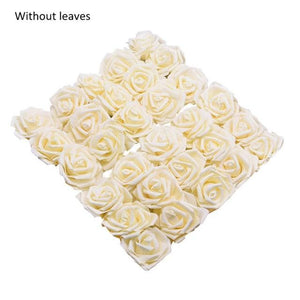 New Artificial 10/20/30 Heads 8cm PE Foam Rose Flowers Bride Bouquet Flower For Wedding Party Decorative Scrapbooking Flower Silk Roses for Wedding Centerpieces Bridal Show Bouquets Party Home Flowers Decoration