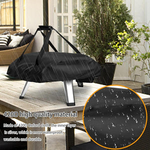 New Barbecue Grill Oven Cover for 12 16 Portable 420D Fabric Waterproof Pizza Oven Dustproof Covers BBQ Accessories Outdoor Pizza Oven Waterproof Fabric BBQ Oven Cover Accessories