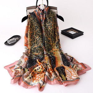 New Brand Designer Luxury  Winter Long Silk Scarf Shawls Wraps Print Cotton Scarf Stylish Head Wraps Scarves Hijabs Neck Scarves Lady Hijab For Female