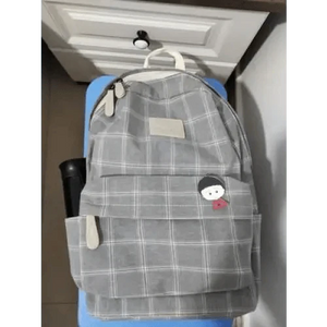 New Casual School Bag For Women And Girls Stylish Backpack Striped Book Packbags for Teenage