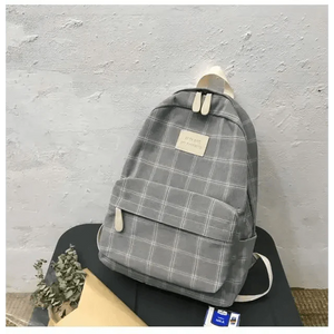 New Casual School Bag For Women And Girls Stylish Backpack Striped Book Packbags for Teenage