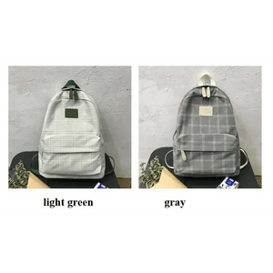 New Casual School Bag For Women And Girls Stylish Backpack Striped Book Packbags for Teenage