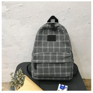 New Casual School Bag For Women And Girls Stylish Backpack Striped Book Packbags for Teenage