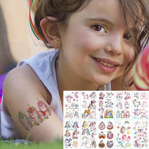 New Children's Sticker Animals Pattern Tattoo Bear Lion Rainbow Luxury Colorful Children Sets