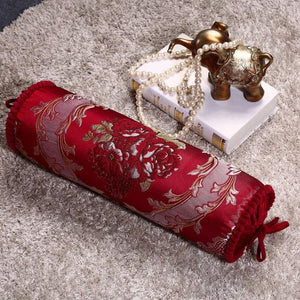 New Classical Luxury Cylindrical Cotton And Linen Pillow Roll Cushion Sofa Throw Polyester Cotton Linen Pillowcase Sofa Cushion Cover Backrest Home Chair Modern Colorful Design 15X50CM