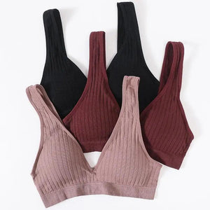 New Comfortable Seamless Sports Bras For Women And Girls Top Female Brassiere Deep V Sexy Women's Underwear Backless