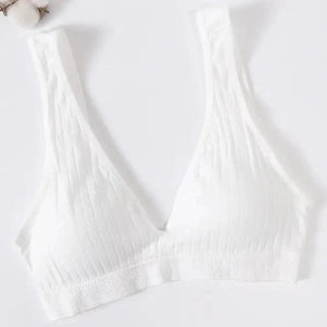 New Comfortable Seamless Sports Bras For Women And Girls Top Female Brassiere Deep V Sexy Women's Underwear Backless