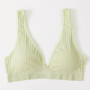 New Comfortable Seamless Sports Bras For Women And Girls Top Female Brassiere Deep V Sexy Women's Underwear Backless
