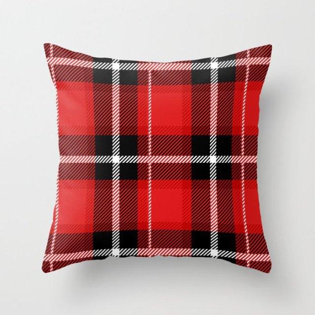 New Creative Red Cushion Case Hot Modern Home Outdoor Decorative Geometry Square Pillow Case Decorative Pillows Case Sofa Couch Seat Polyester Pillows Covers 45x45CM