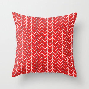 New Creative Red Cushion Case Hot Modern Home Outdoor Decorative Geometry Square Pillow Case Decorative Pillows Case Sofa Couch Seat Polyester Pillows Covers 45x45CM