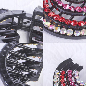 New Crystal Bird Nest Ponytail Holder Fair Crab Claw Clip Hairpin Rhinestone for Women Girls Accessories Barrettes Headwear Gorgeous Hair Accessories For Women